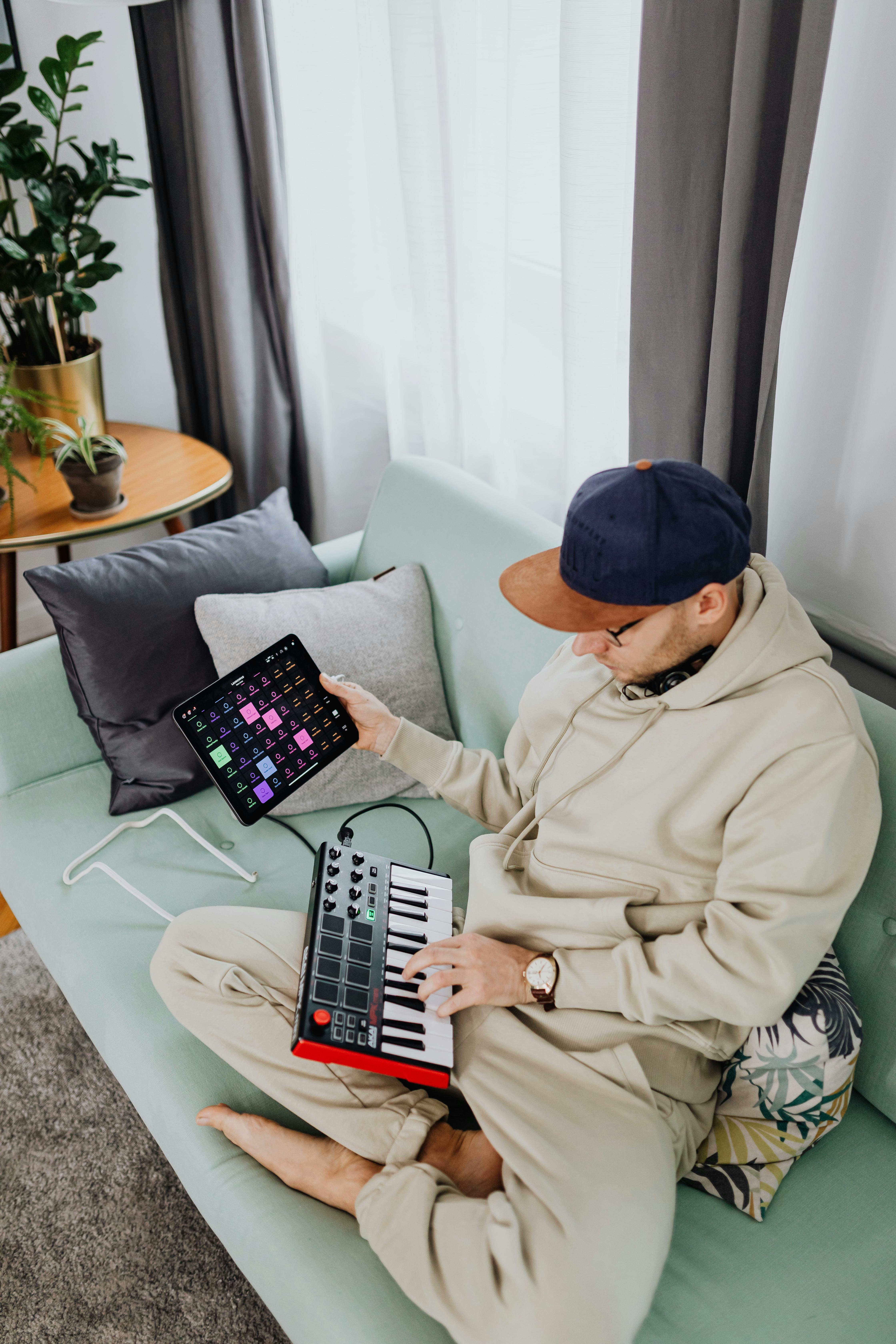 AKAI MPK Mini MK3 in a home studio setup